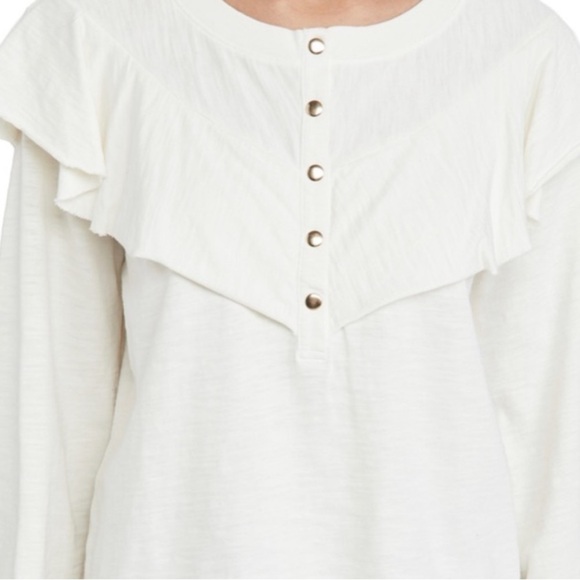 Nation LTD - Christa Sweatshirt Blouse in Off White - Picture 3 of 8